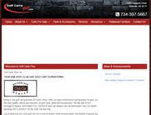 Tablet Screenshot of golfcartsplus.com